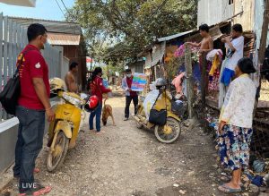 Partner M'Lop Tapang in Shianoukville, Cambodia training on COVID-19 in the community